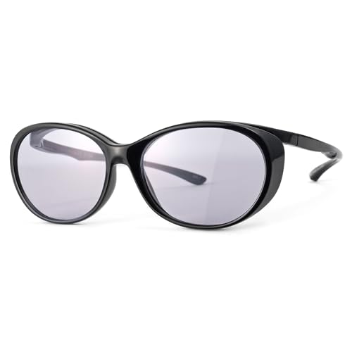 [E-FIT] Kl̏ォTOX  UV400 OJbg I[o[TOX YJ[ jY ubN/CgX[N EF-OS61-C1-2