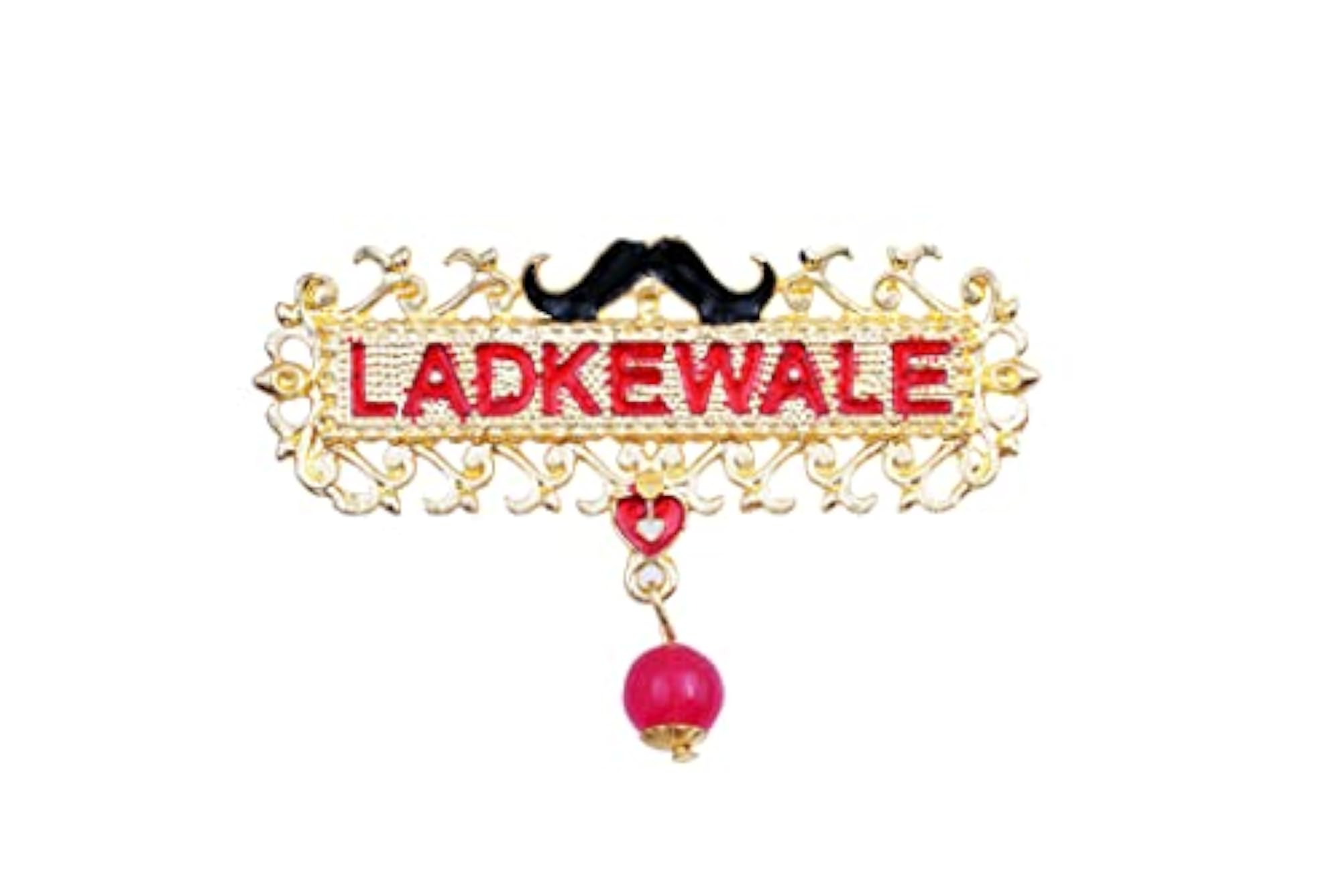 Gold Plated Pearl Wedding Brooch with Clip