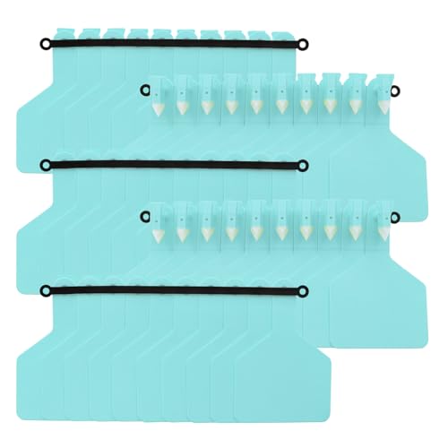 50Pcs One-Piece Cattle Ear Tags Blue