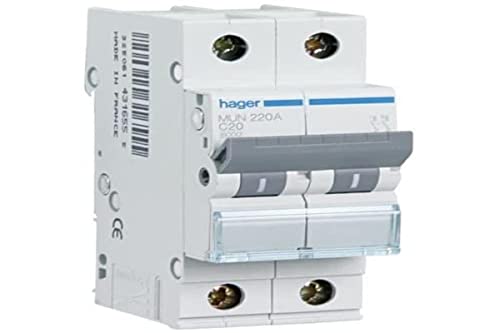 Magnetotérmico 32A Hager MUN532A con poder de corte de 6KA y curva C para alta demanda