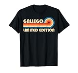 GALLEGO Retro 70s 80s Sunset Stripe Camiseta