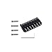 Alnicov Electric Guitar 7 String Saddle Bridgeï¼Œfor Guitar Hardtail Bridges Replacement Part Black