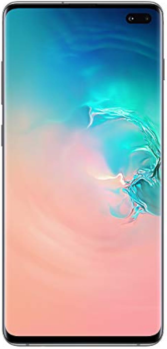 Samsung Galaxy S10+ Factory Unlocked Android Cell Phone | US Version | 512GB of Storage | Fingerprint ID and Facial Recognition | Long-Lasting Battery | Ceramic White
