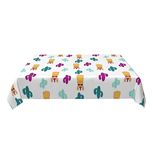 Alpaca Table Cloth Waterproof Rectangle Tablecloth Washable Party Table Cover 54X 72 Inch For Celebration Holiday Camping Picnic White Fall Decorations For Home #TOP6