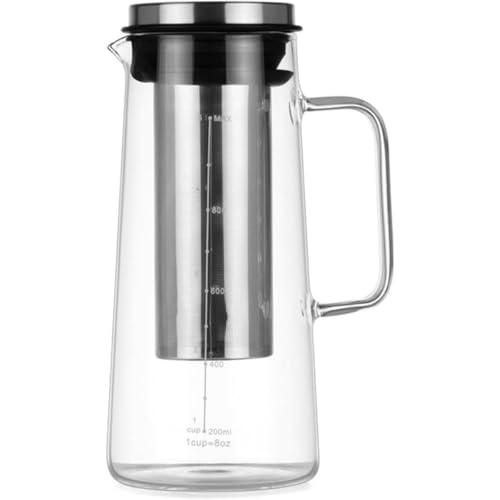 REENEW コーヒー サーバー 水出しコーヒーポット 耐熱ガラス フィルターインボトル アイスコーヒー 水出しポット ティーポット 割れない ピッチャー 冷水ポット 冷水筒 大容量 おしゃれ 珈琲考具 コーヒー器具 プレゼント ギフト 贈り物 (1LB)