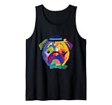 Bulldog Francé Arte Moderno Jazz Dueño de Perro Camiseta sin Mangas