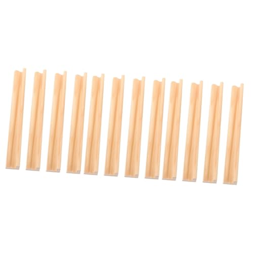 Base de madera para dominó 12 piezas CHILDWEET miniatura 1
