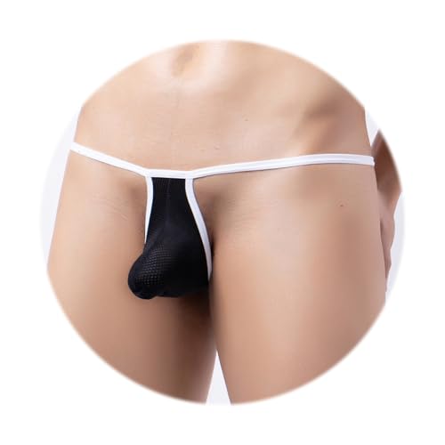 Evankin Mens Sexy Mesh Bikini Cool Breathable Underwear Comfort Low Rise Briefs With Bulge Pouch3