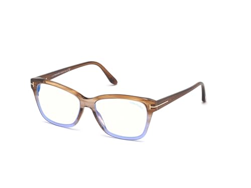 Image of Tom Ford Eyeglasses FT 5597 -F-B Asian fit 047 Shiny Striped Champagne W. Gradie