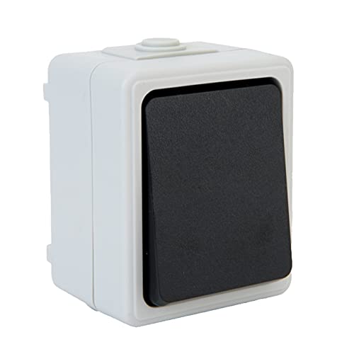 geba PBA 1TW Feuchtraum Einfachtaster, Innentaster und Schalter für Garagentore, Steuerung für Tore, Jalousien, Aufputz IP44