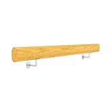 Holztreppe Handlauf Gegen Die Wand, Hochwertige Holzgeländer, Innen Loft Älteren rutschfeste Geländer Korridor Stützstangen, 2 Farben / 10 Größen (Color : B, Size : 300cm)