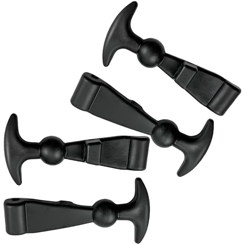 Set of 4 Practicla Elastic Engine Covers Clamps T Shape Grip Automotive Toolbox Organizers Accessories Daily Use