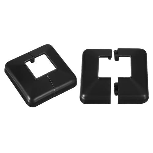 QUARKZMAN Faldón de Poste, 2 Unidades 40x40mm/1.6x1.6 Cubierta de Base de Poste de Estilo Dividido de Plástico para Barandilla de Escalera, 100x100mm/4x4 (en General)