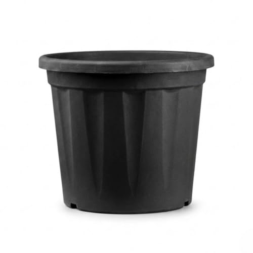 Image of 18 Inch Heavy Duty Plastic Planter | Grower Pot /Garden Pot for Home & Garden (Black) (Pack of 2)