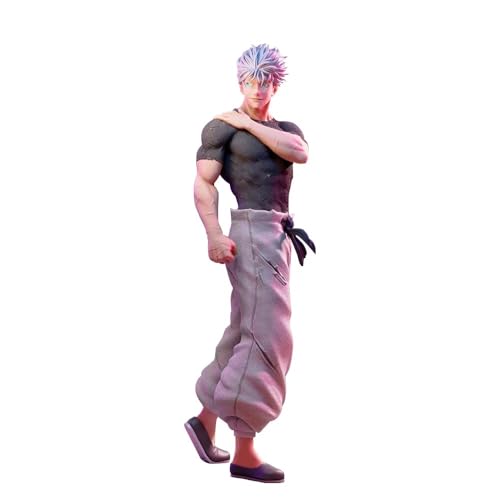 Skynomad Figura de anime JJK Gojo Satoru - Estatua de PVC de anime de 17,5 cm | Modelo coleccionable de figura de Gojo para fanáticos del manga Jujutsu Kaisen y exhibición de habitación Otaku (Satoru