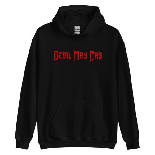 Netflix Devil May Cry Dante Unisex Hoodie - Officially Licensed (US Alpha Medium Regular Regular) Black