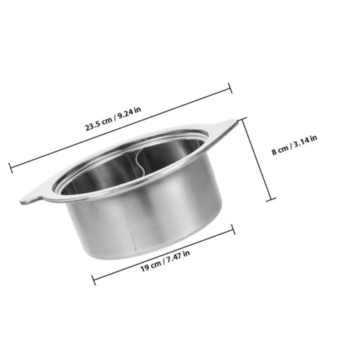 Casserole compartimentée acier inoxydable avec couvercle grande capacité cuisson cuisine - 3