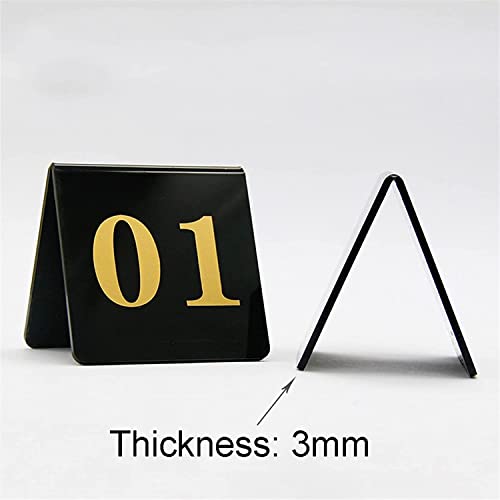 Supports de numéro de table en acrylique transparent robuste - 4
