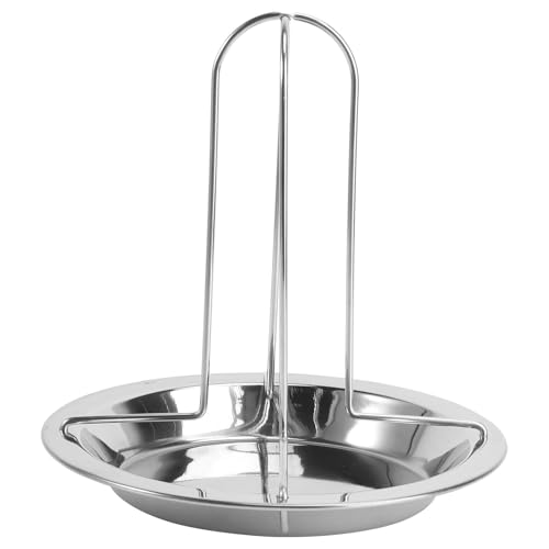 LALAFINA Parrilla para Barbacoa de Pollo y Carne Pequeña, Acero al Carbono Diseño Antiadherente, Práctica para Exteriores y Camping