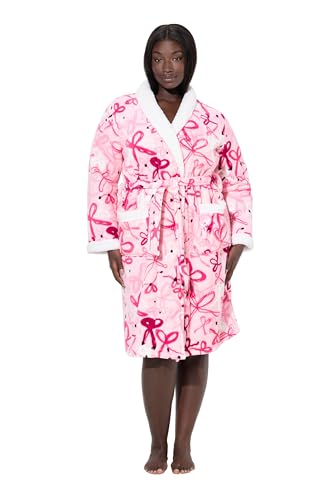 Peignoir en peluche femme grandes tailles Ulla Popken robe de chambre chaude