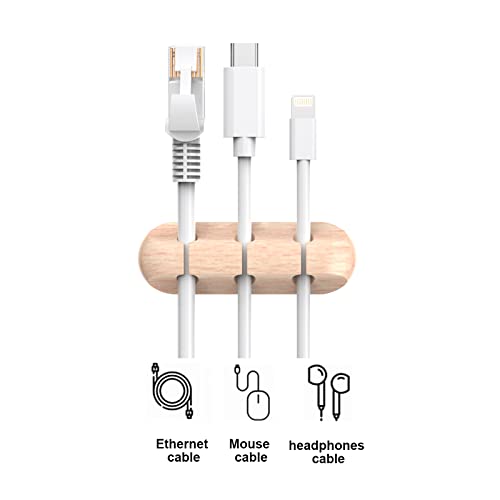 Image of SOULWIT Cable Holder Clips, 3-Pack Cable Management Cord Organizer Clips Silicone Self Adhesive for Desktop USB Charging Cable Nightstand Power Cord Mouse Cable Wire PC Office Home