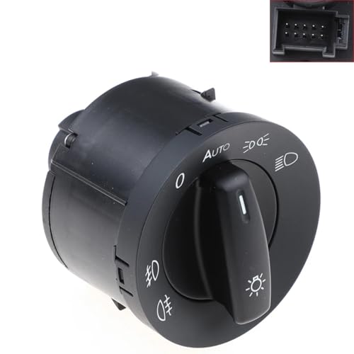 Perilla de control de luz con sensor compatible con VW Rabbit V interruptor de faros suave 2