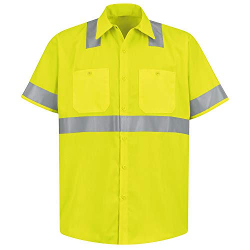 Red Kap Men's Hi Visibility Class 2 Level 2 Work Shirt3