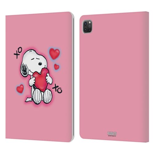 Head Case Designs Offizielle Peanuts XOXO Snoopy Plankenweg-Spritzpistole Leder-Wallet-Hülle Kompatibel mit Apple iPad Pro 11 2020/2021 / 2022
