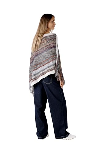 Image of Women's Shawl Wrap Poncho Ruana Cape Cardigan Sweater Open Front for Fall Winter Spring