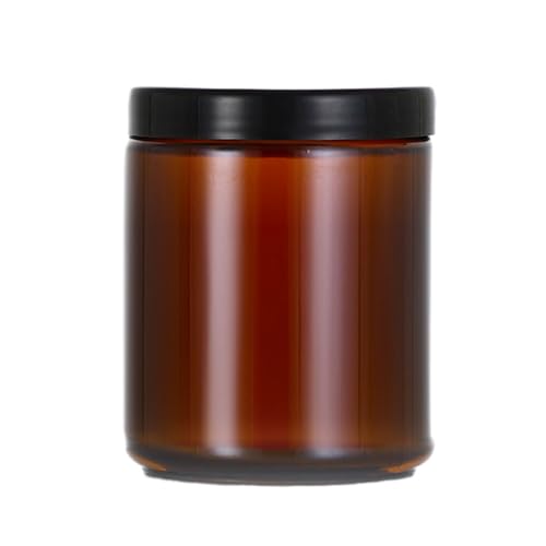 ALCXAZS Botella de vidrio ámbar reutilizable: sin BPA, fácil de limpiar, ecológico, multifuncional, con tapa rosca, producto maquillaje, aceite
