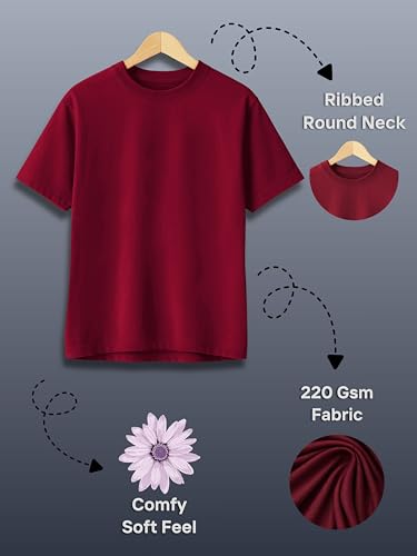 Image of Couple T-Shirts Cotton | Oversized Tshirt for Men Women Love (Set of 2 | Regular Fit | OSHS CT8)