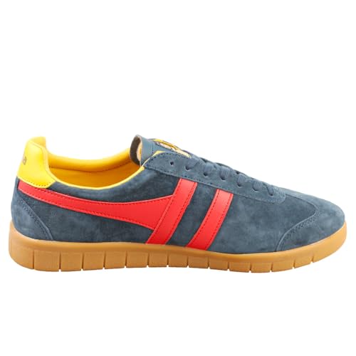 Image of Gola Men's Hurricane Suede Navy /Red /Sun /Gum 11 M