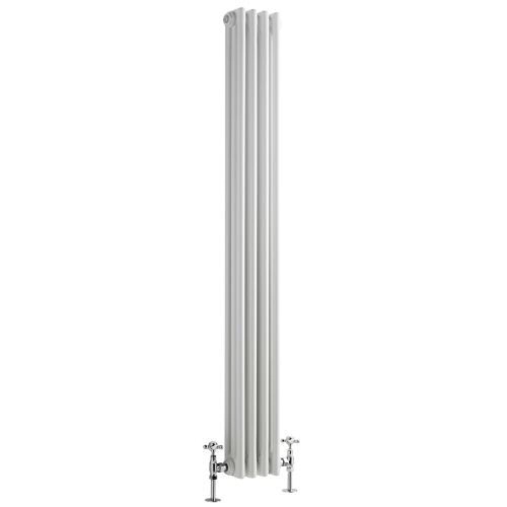 Milano Windsor White Cast Iron Style Vertical Triple Column Radiator - 1500 x 200mm