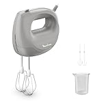 Moulinex Easy Max, Sbattitore Elettrico Compatto, 5 Velocità, 300 W di Potenza, Colore Pepper, Accessori Lavabili in Lavastoviglie, HM262B