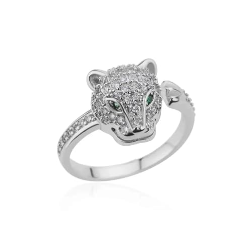 Bague léopard en zircon doré pour sublimer votre look lors d'un mariage élégant