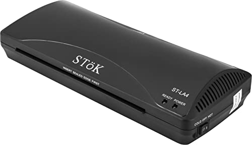 Image of SToK (ST-LA4) A4 Hot & Cold Lamination Machine for Home, Office & School | Fits Upto 9 Inch Wide Pages (1 Year Offsite Warranty)