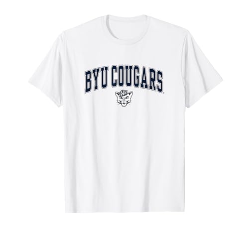 BYU Cougars Arch Over White Officially Licensed T-Shirt