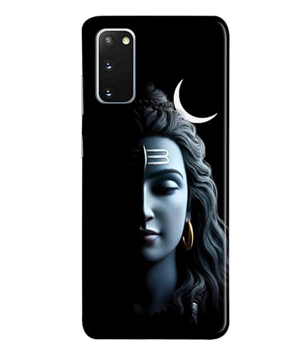 Image of Lord Shiva Half Face Printed Hard Back Case Cover Compatible for Samsung Galaxy A72 5G (Multicolor) - D1668