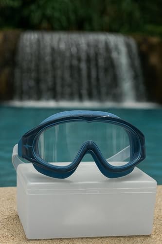 Image of VRT Kids /Men /Women Swimming Goggles Diving Goggles Anti Fog Silicone Waterproof Swimming Goggles (Grey & Blue)