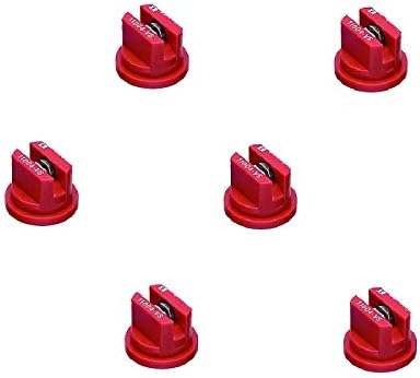 Pack of 6 - TeeJet Extended Range Flat Spray Tips 110° Red 0.4 GPM @ 40 PSI Farmer Bob's Parts XR11004-VS