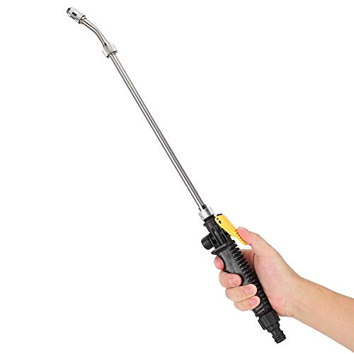 Simlug Watering Wand, Water Sprayer, G3/8in Dn10 2-in1 High Pressure Adjustable Water Sprayer Flower Watering Nozzle 22.8in for Gardens Orchards Greenbelts
