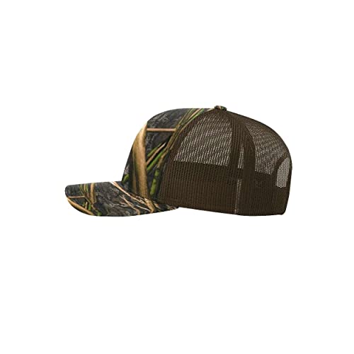 Image of Richardson 112P Patterned Snapback Trucker Hat - Custom Leather Patch Hat | No Minimals | Volume Tiered Pricing