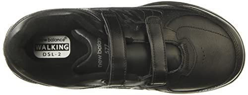 New Balance Men's 577 V1 Hook And Loop Walking Shoe, Black, 11 Xw Us #TOP4