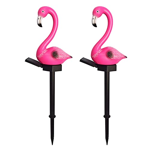 Oiseau rose solaire pour jardin et terrasse afin d'animer vos soirées