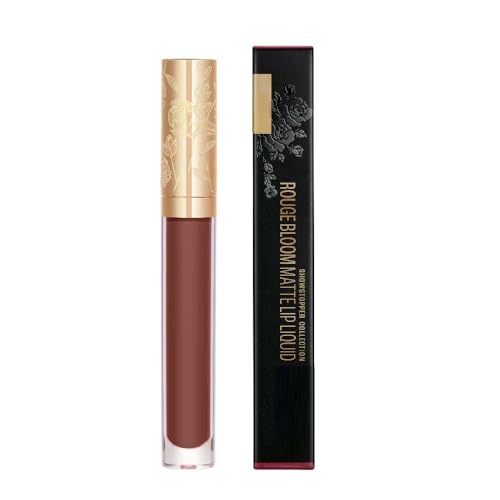 Rouge Bloom Matte Lip Liquid, Matte Finish, longlasting for up to 14 hours, quick drying & transfer-proof, infused with vita rose for smooth & moisturised lips - Cinnamon Sensation, 3.5 ml (Pack Of 1)