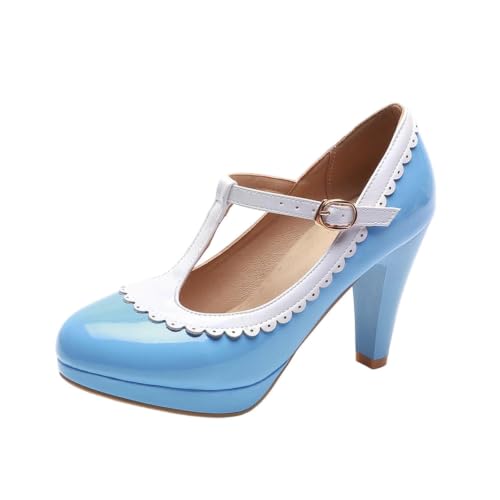 Escarpin blanc confortable et plat : chaussure de cérémonie Mary Jane à bride