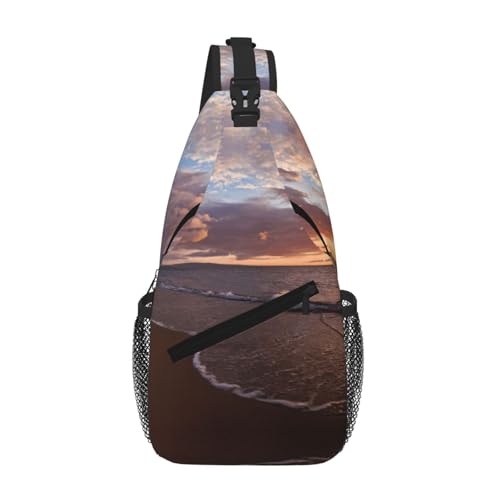 Sac à dos à bandoulière coucher de soleil idéal pour vos sorties à la plage et balades