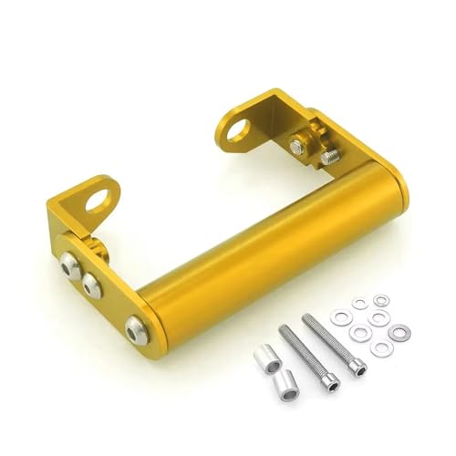 Support GPS Moto pour Petit pour Déplacement pour Moto Tout-Terrain Téléphone GPS Support De Navigation Support De Montage Barre D'extension Support Navigation Moto(Gold)