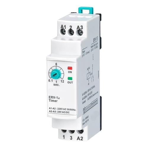 Relais temporisé électronique ERV-12 pour contrôle précis 150-260VAC 24VDC