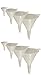 Chef Craft 20493-2PK Funnel Set 2-5 (Value Set of 8), Silver